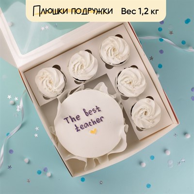 Бенто-торт и капкейки на день учителя The best teacher Бенто-торт и капкейки на день учителя The best teacher