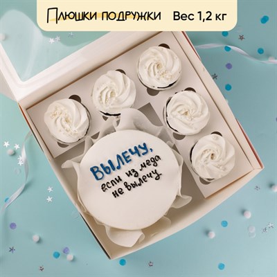 Бенто-торт и капкейки с приколом Вылечу