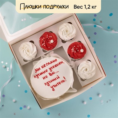 Бенто-торт и капкейки учителю "Мы не самые лучшие ученики" Бенто-торт и капкейки учителю "Мы не самые лучшие ученики"