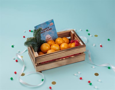 Ящик с мандаринами