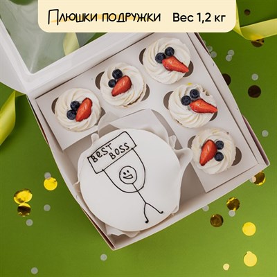 Бенто-торт с капкейками Лучший босс