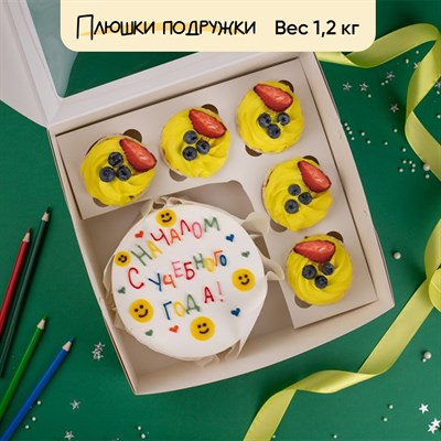 Бенто-торт с капкейками  С началом учебного года!