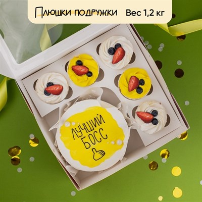 Бенто-торт с капкейками Лучший босс