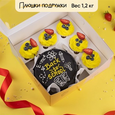 Бенто-торт с капкейками Назад в школу