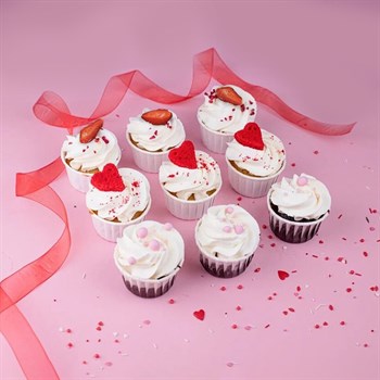 Капкейки набор 9шт Для влюбленных - фото 100175