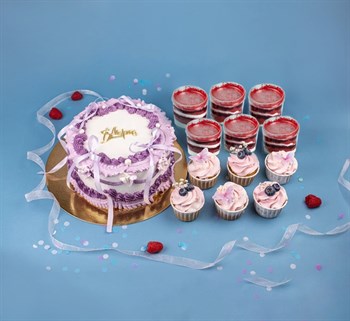 Сет Подарочный Лиловые бантики - фото 100178