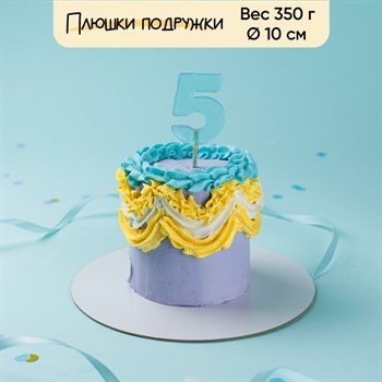 Бенто-торт Дофаминовый с цифрой из леденца 350г - фото 110689