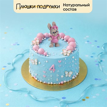 Торт детский голубой с фигуркой 1,5кг - фото 112016