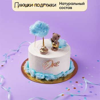 Торт для мальчика мишка с тортиком в облаках 2кг - фото 117812