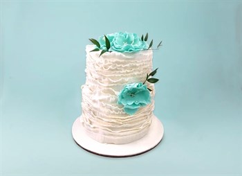 Свадебный торт Лиловый поцелуй - фото 12374