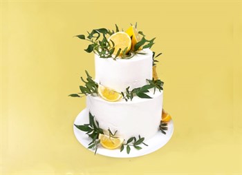 Свадебный торт с голубикой - фото 12560