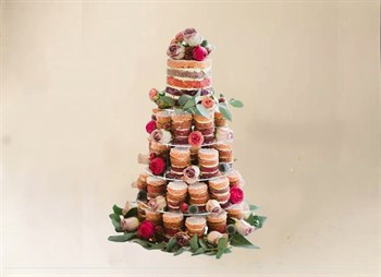 Свадебный торт 3кг и набор пирожных  35шт - фото 12611