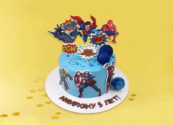 Торт подарочный Супер герои для мальчика - фото 12981