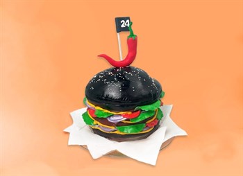 Торт BLACK Бургер 3кг - фото 13009