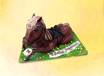 Торт в виде лошади 3кг - фото 13107