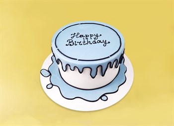 Торт комикс Happy Birthday  2 кг - фото 13350