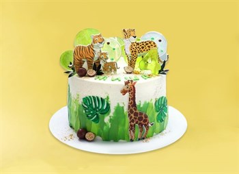 Торт подарочный Зверята в тропиках - фото 13603
