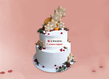 Торт корпоративный Новогодний №11, 5 кг - фото 14564