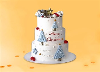 Торт корпоративный Новогодний №6, 10 кг - фото 15210