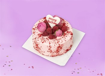 Бенто-торт Розовые качели (без мастики) - фото 15251