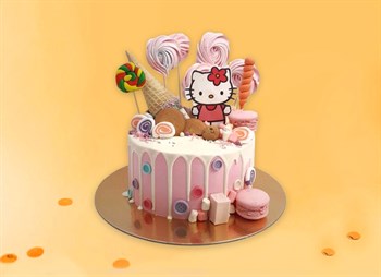 Торт Подарочный Hello Kitty для девочки 2кг - фото 15500