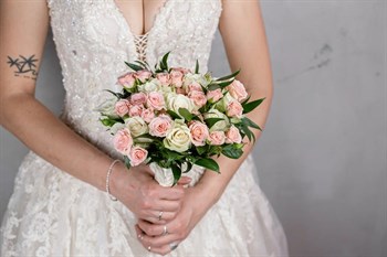 Свадебный букет "Розовая нежность" - фото 15953