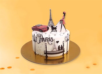 Торт Подарочный в стиле Париж 2кг - фото 16116