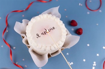 Бенто-торт Огонь с вашей надписью - фото 16205