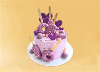 Торт для девочки Фиолетовое Лакомство №2 2кг - фото 16227