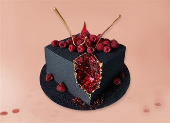 Торт Куб Рубиновый красталл 3кг - фото 16275