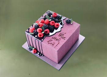 Торт Куб Ягодное ассорти 3кг - фото 16505