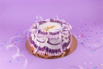 Торт Подарочный Лиловые бантики - фото 16745