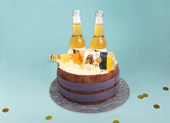Торт Подарочный Бочка с пивом 3D 2кг - фото 16960