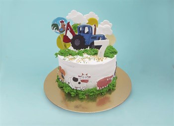 Торт подарочный Синий трактор и его друзья - фото 17453