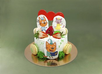 Торт Подарочный Три кота с леденцами - фото 17520