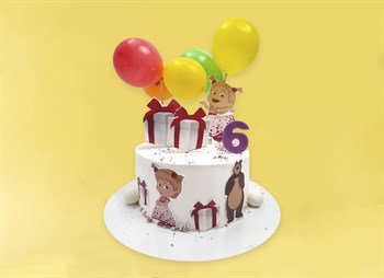 Торт подарочный Маша с шарами - фото 33650