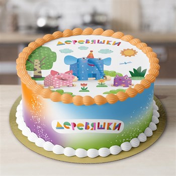 Торт Подарочный Деревяшки с шариками 2кг - фото 37622