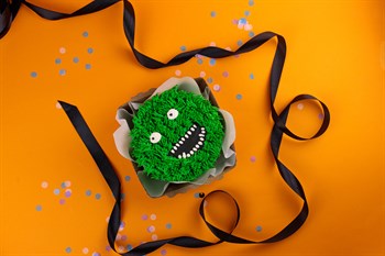 Бенто-торт Зеленый волосатик - фото 47361