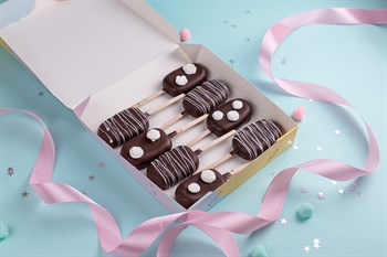 Кейк-попс эскимо "классика" в темной глазури 8шт - фото 47408