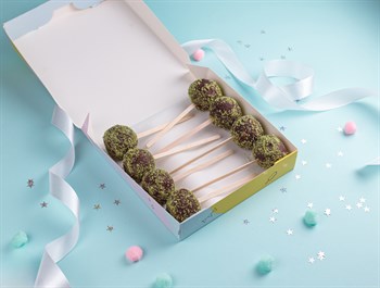 Подарочный набор кейк-попсов тыквенная крошка 8шт - фото 47424