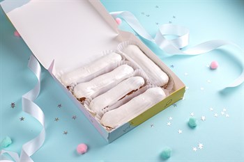 Подарочный набор эклеров микс ваниль/фисташка 10шт - фото 47682