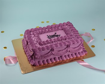 Торт на день рождения с топпером Фиолетовая мечта - фото 57020