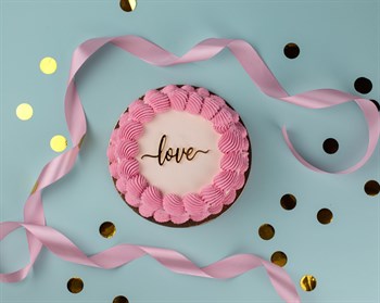 Бенто-торт с топпером Розовые рюши - фото 57213