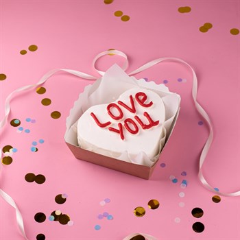 Бенто-торт на 14 февраля сердце LOVE YOU - фото 58052 Бенто-торт на 14 февраля сердце LOVE YOU - фото 58052