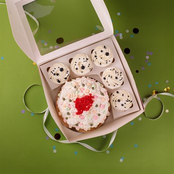 Бенто-торт и капкейки Оливье - фото 58176