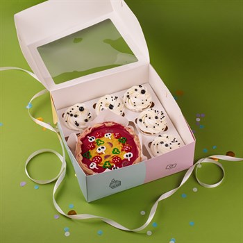 Бенто-торт и капкейки Пицца - фото 58187