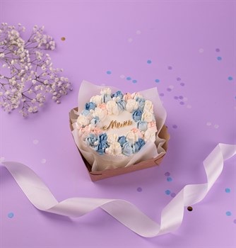 Бенто-торт на 8 марта Хрупкий цветок - фото 60720