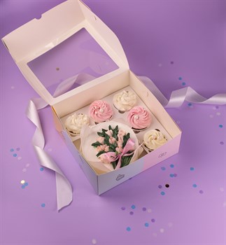 Бенто-торт и капкейки Букетик - фото 60941