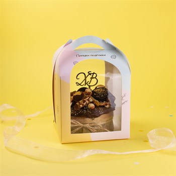 Кулич шоколадный с начинкой Сникерс 900 г - фото 63567