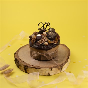 Кулич шоколадный с начинкой Сникерс mini - фото 63569